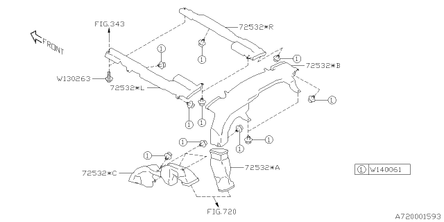 2021 Subaru Ascent Clip D12 Diagram for 909130263