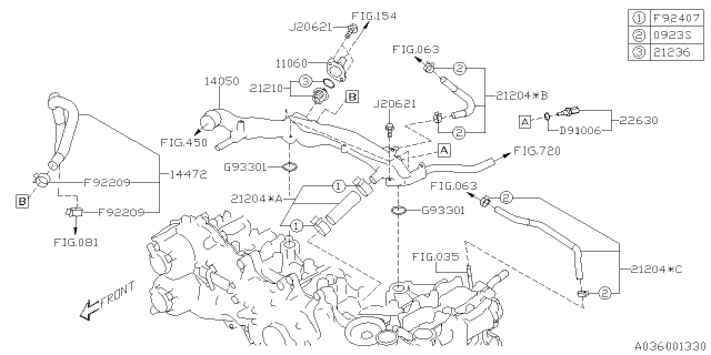 2019 Subaru Ascent Water Pipe Diagram