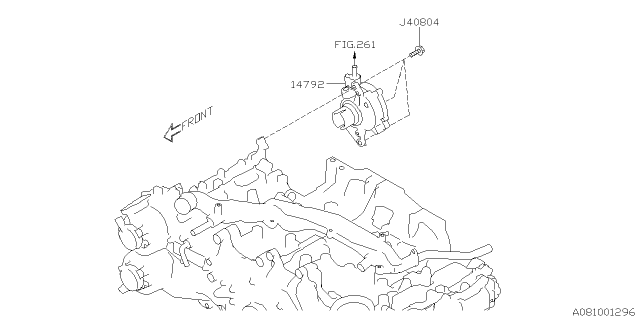 2020 Subaru Ascent Emission Control - EGR Diagram 2