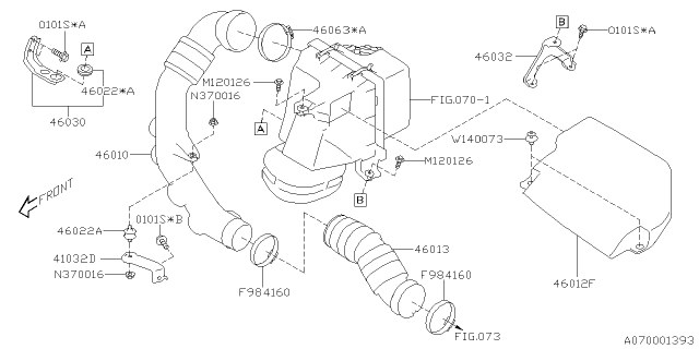 2021 Subaru Ascent Bolt Assembly M6X35 Diagram for 901120126