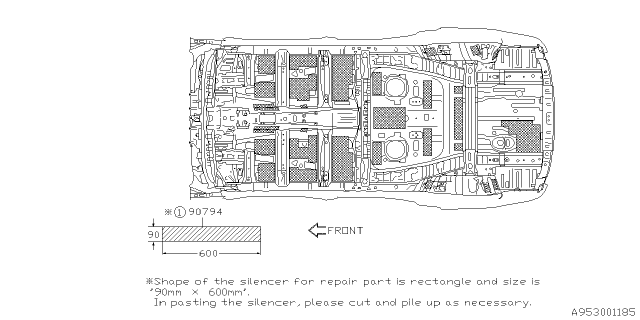 2020 Subaru Ascent Silencer Diagram 3