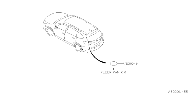 2020 Subaru Ascent Key Kit & Key Lock Diagram 1