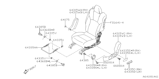 2020 Subaru Ascent Rear Seat Diagram 6