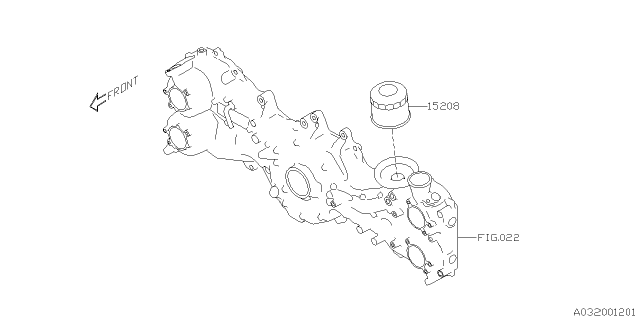 2019 Subaru Ascent Oil Pump & Filter Diagram 1