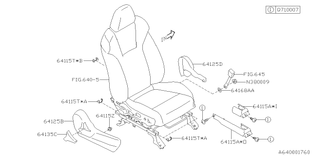 2021 Subaru Ascent Front Seat Diagram 8