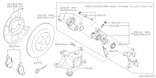 2020 Subaru Ascent Rear Brake Diagram