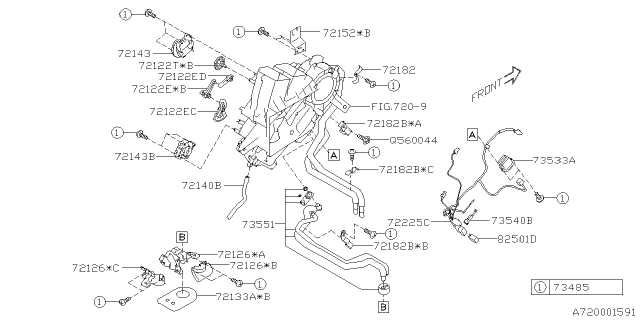 2021 Subaru Ascent Servo Motor Diagram for 72131XC01A