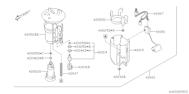 2019 Subaru Ascent Fuel Tank Diagram 2