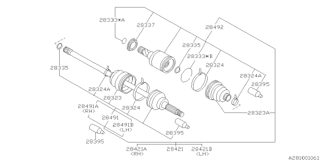 1999 Subaru Outback Rear Axle Diagram 2