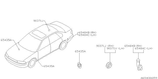 1996 Subaru Legacy Sun Roof Diagram 5