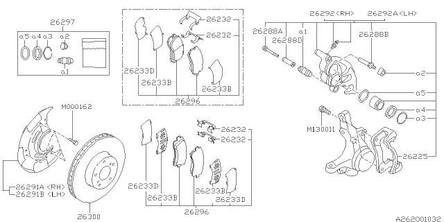 1996 Subaru Legacy Front Brake Diagram 4