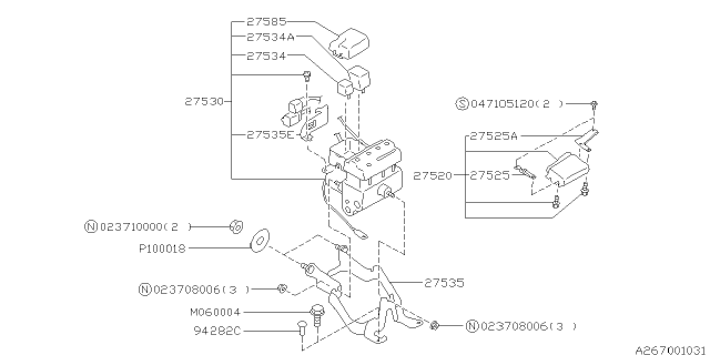 1995 Subaru Legacy Antilock Brake System Diagram 2