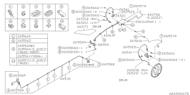 1998 Subaru Legacy Brake Piping Diagram 8