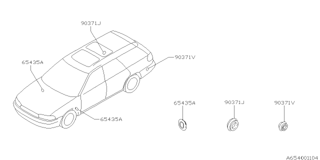 1997 Subaru Legacy Sun Roof Diagram 10