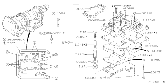 1999 Subaru Outback Control Valve Diagram 3