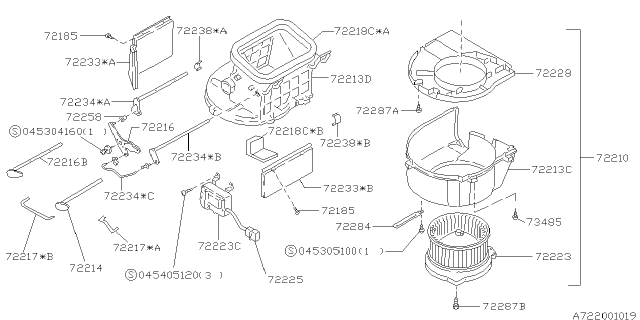 1997 Subaru Legacy Heater Blower Diagram 1