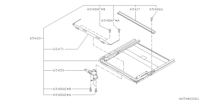 1997 Subaru Outback Sun Roof Diagram 4