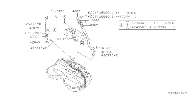 1995 Subaru Legacy Fuel Piping Diagram 1