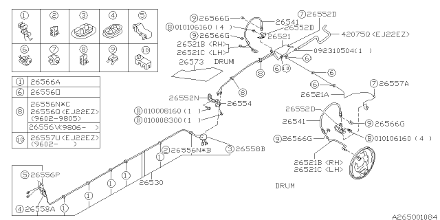 1996 Subaru Outback Brake Piping Diagram 7