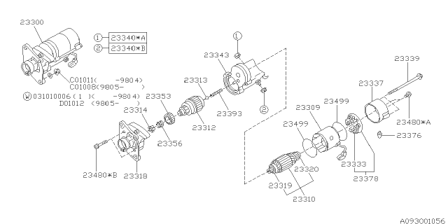 1999 Subaru Legacy Starter Diagram 2