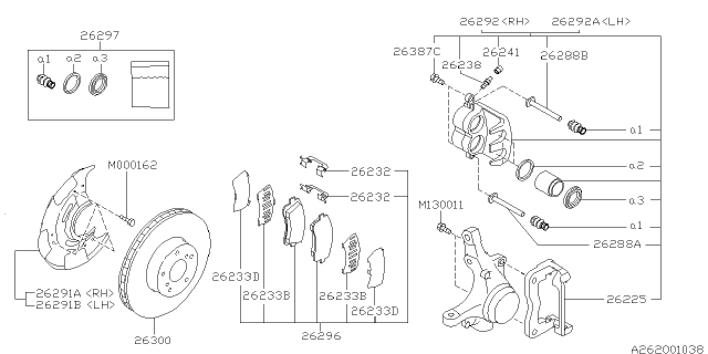 1996 Subaru Outback Front Brake Diagram 5