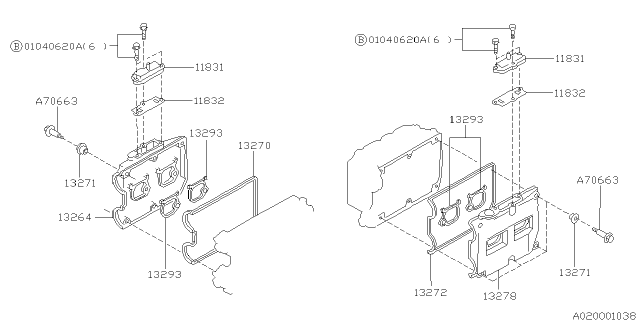 1995 Subaru Legacy Rocker Cover Diagram 2