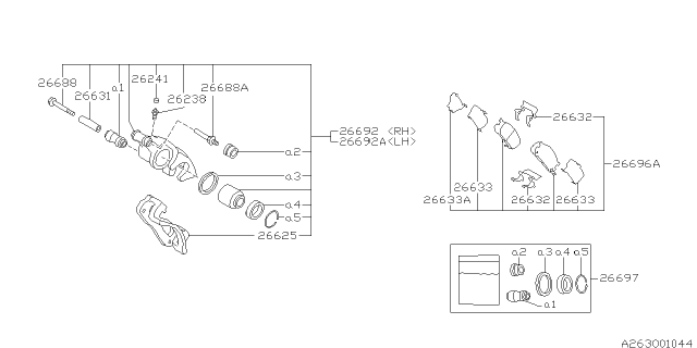 1996 Subaru Legacy Rear Brake Diagram 2