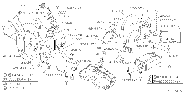 1998 Subaru Outback Fuel Piping Diagram 5