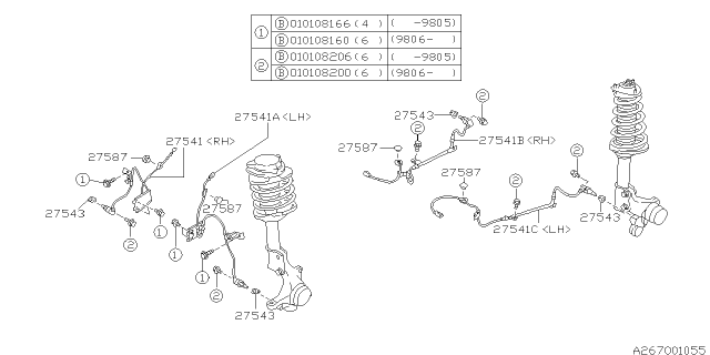 1998 Subaru Outback Antilock Brake System Diagram 1