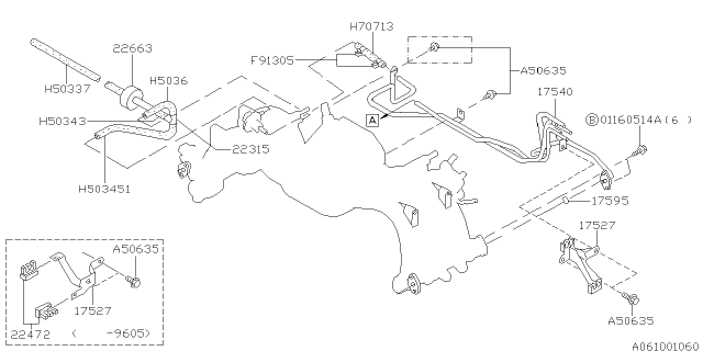 1998 Subaru Legacy Fuel Pipe Diagram 8