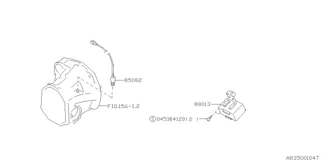 1996 Subaru Outback Electrical Parts - Body Diagram 4