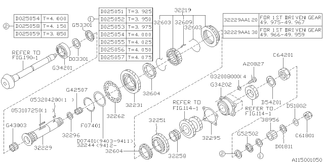 1996 Subaru Legacy Drive Pinion Shaft Diagram 2