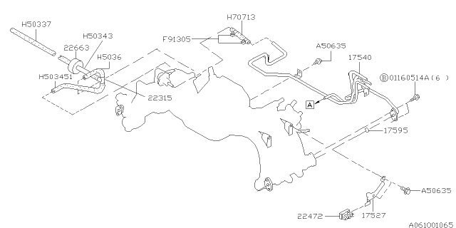 1997 Subaru Outback Fuel Pipe Diagram 6