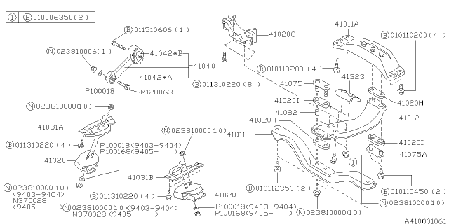 1996 Subaru Outback Engine Mounting Diagram 3