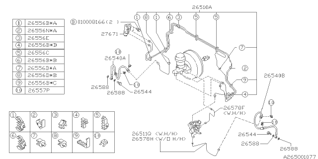 1999 Subaru Legacy Brake Piping Diagram 4