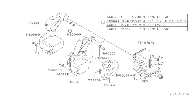 1999 Subaru Outback Air Intake Diagram 1