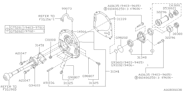 1998 Subaru Legacy Automatic Transmission Oil Pump Diagram 3