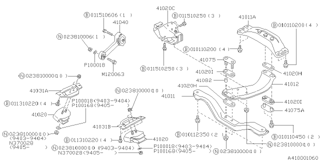 1996 Subaru Outback Engine Mounting Diagram 2