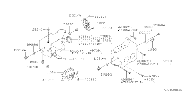 1997 Subaru Legacy Cylinder Block Diagram 2