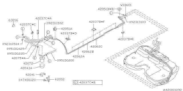 1998 Subaru Outback Fuel Piping Diagram 6