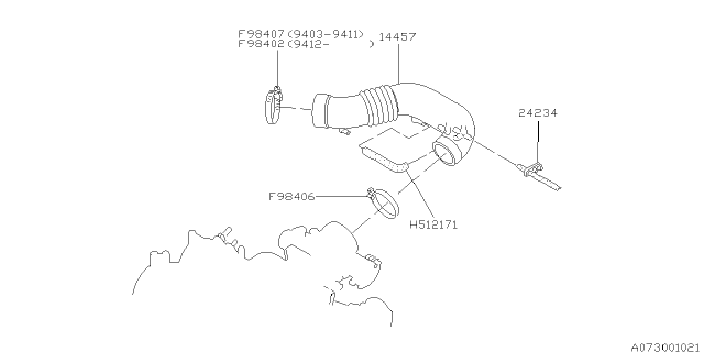 1996 Subaru Outback Air Duct Diagram 1