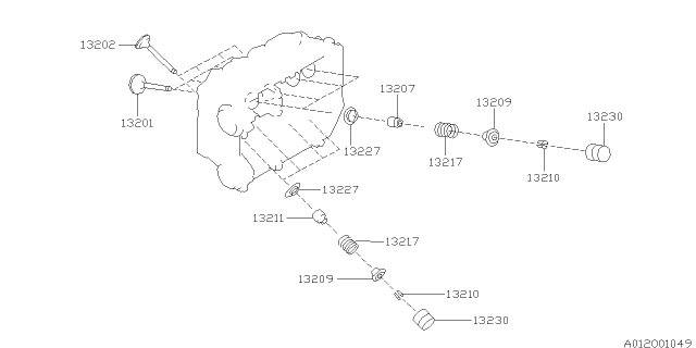 1995 Subaru Legacy Valve Mechanism Diagram 2