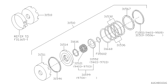 1998 Subaru Legacy Reverse Clutch Diagram