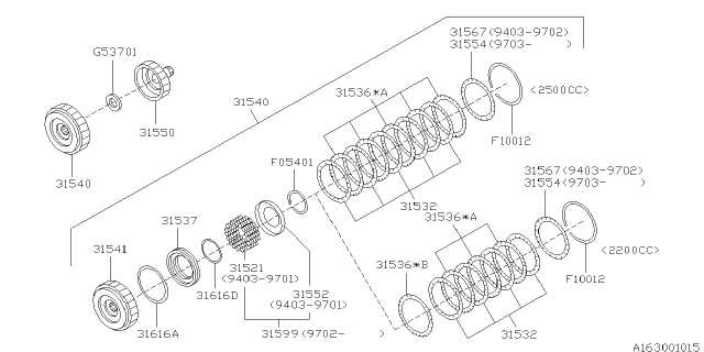 1997 Subaru Outback P1180393 Plate Ret 3.8 Mm Diagram for 31567AA200