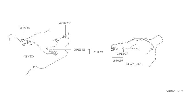 1999 Subaru Legacy Shift Control Diagram 1