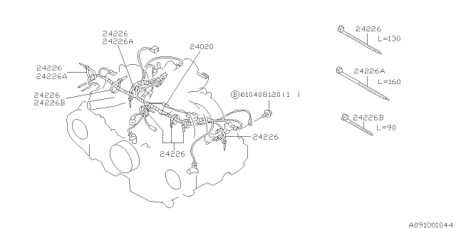 1998 Subaru Outback Engine Wiring Harness Diagram