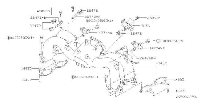 1996 Subaru Outback Intake Manifold Diagram 6
