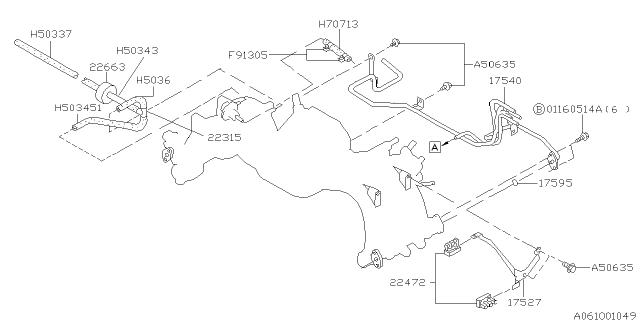 1996 Subaru Legacy Fuel Pipe Diagram 5