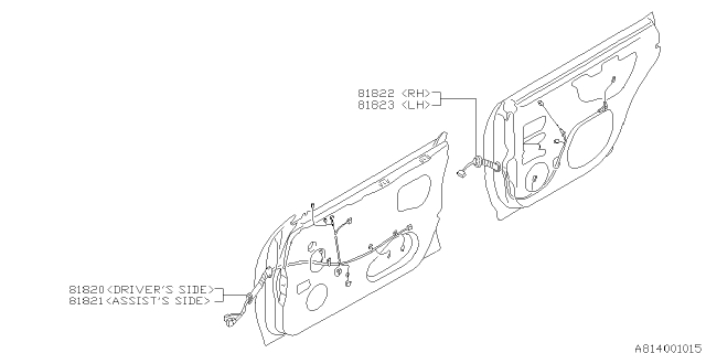 1997 Subaru Outback Cord - Door Diagram 2