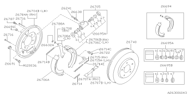 1999 Subaru Outback Rear Brake Diagram 4